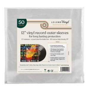 Legend Vinyl 50 X 12 Plastic Outer Vinyl Sleeves